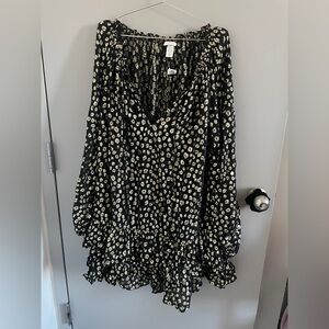 H&M Lace Leopard Print Dress